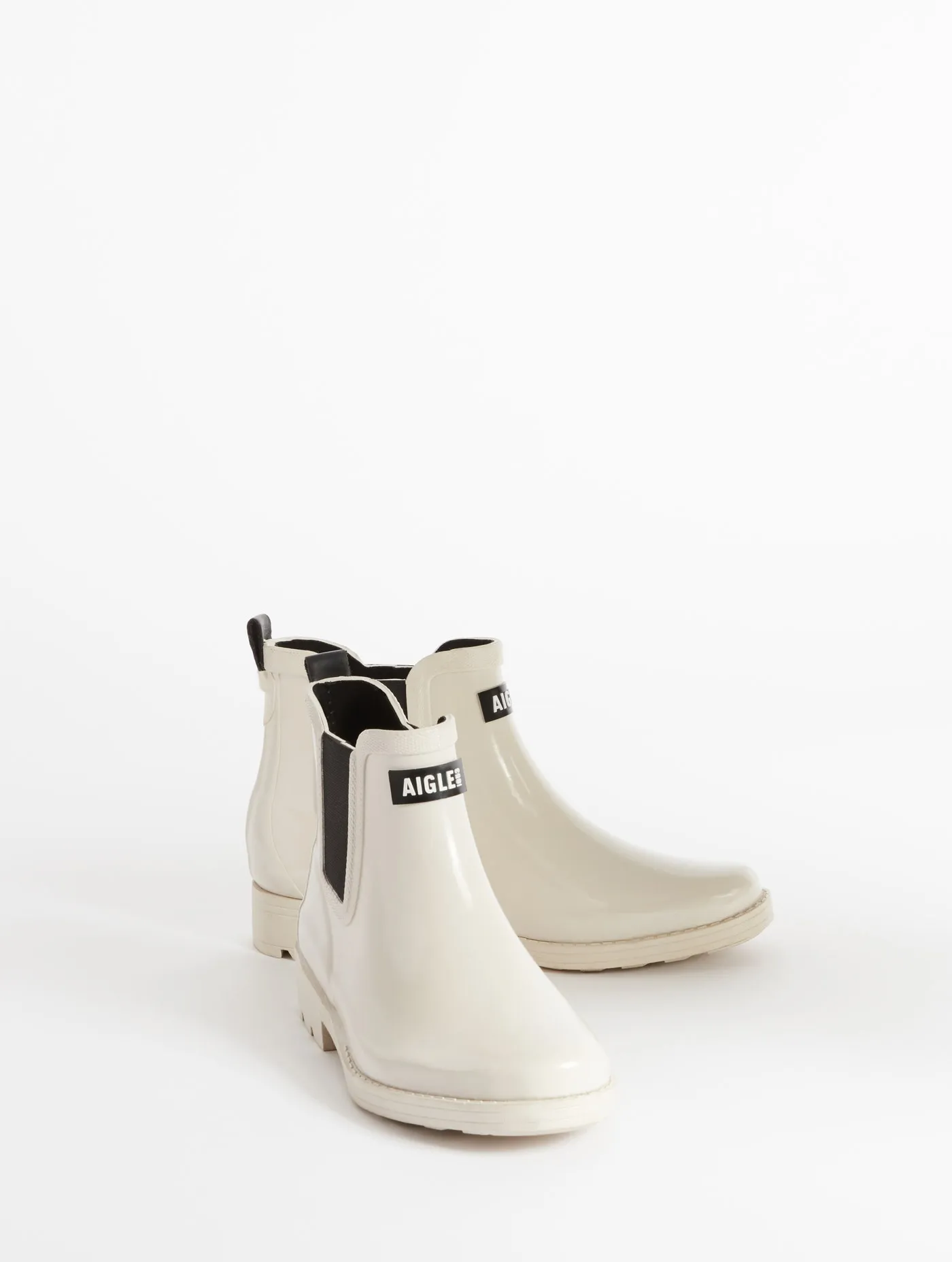 Equestrian-inspired ankle rain boot