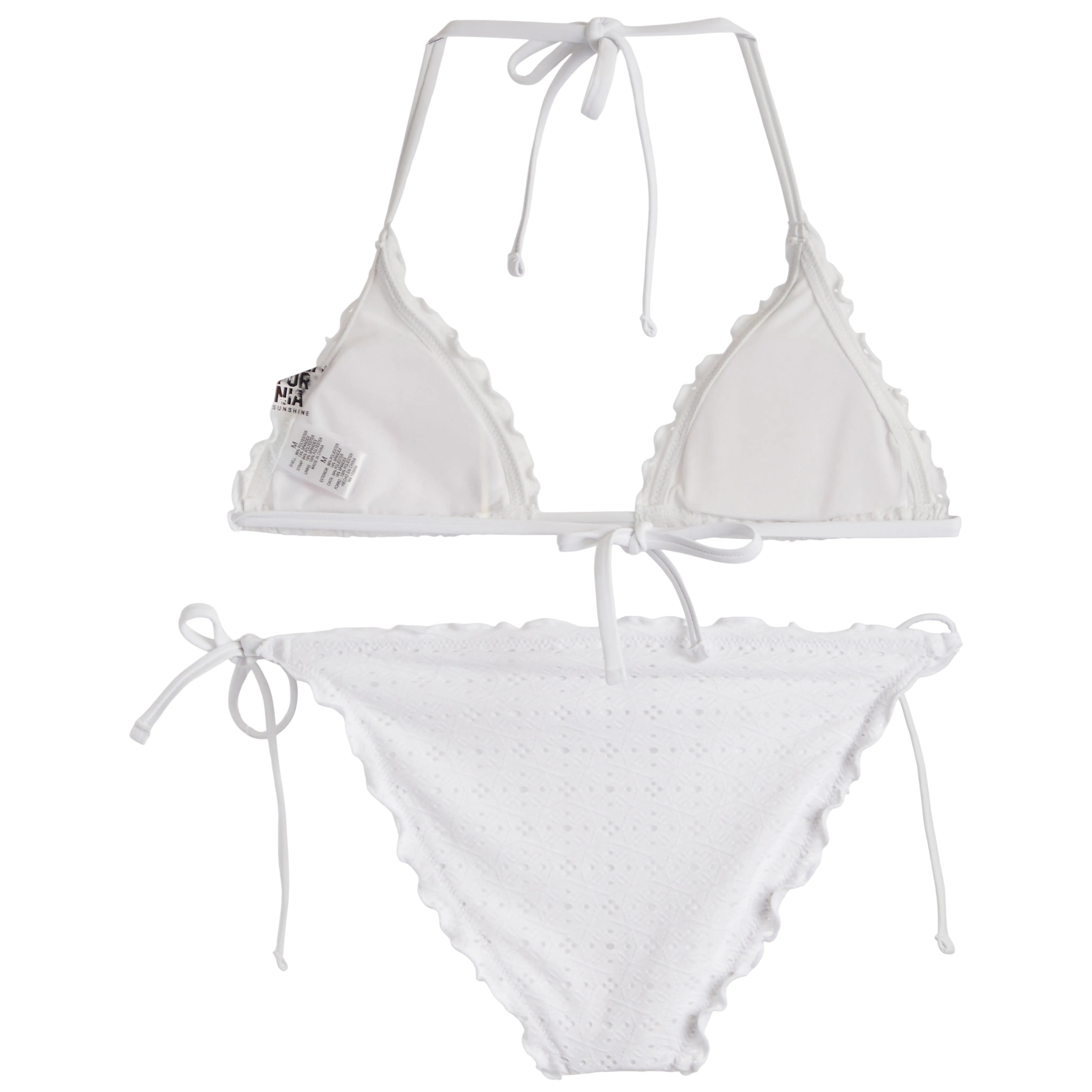 Eyelet Lettuce Edge Bikini