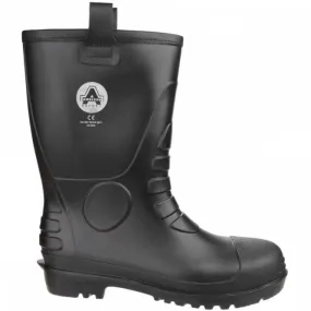 FS90 Waterproof PVC Pull on Safety Rigger Boot Black Size: UK5 *One Size Only - Outlet Store*