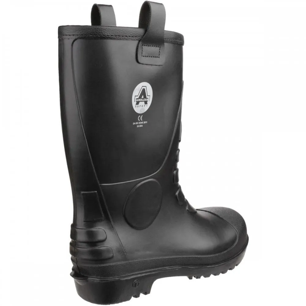 FS90 Waterproof PVC Pull on Safety Rigger Boot Black Size: UK5 *One Size Only - Outlet Store*