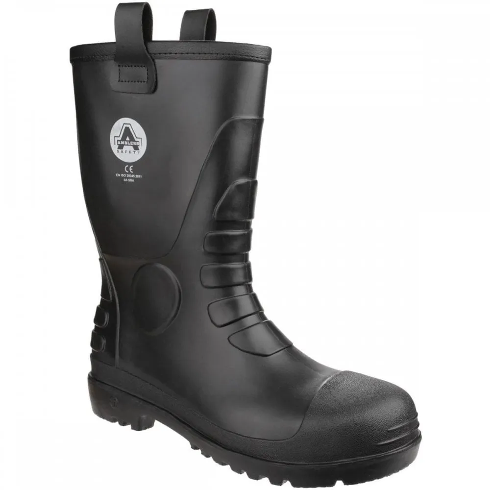 FS90 Waterproof PVC Pull on Safety Rigger Boot Black Size: UK5 *One Size Only - Outlet Store*