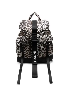 GANNI RECYCLED TECH BACKPACK PRINT