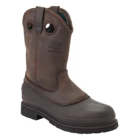 Georgia Boot Mens Muddog Wellington Work Boot G5514 MISSISSIPPI BROWN