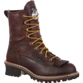 GEORGIA BOOT STEEL TOE WATERPROOF LOGGER BOOT 9W