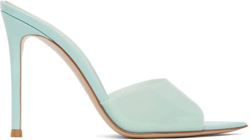 Gianvito Rossi Blue Elle 105 Heeled Sandals