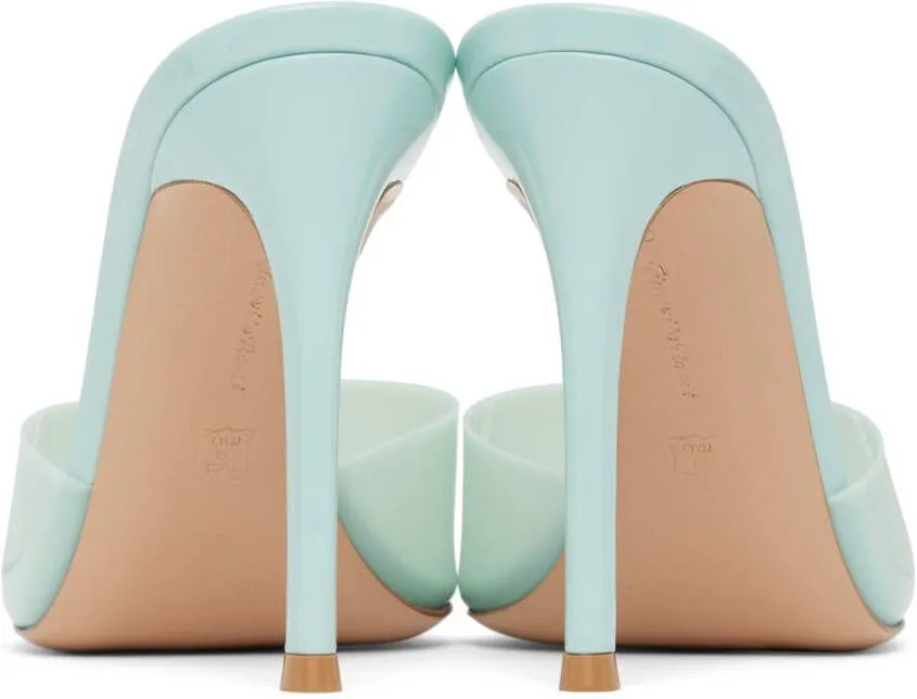 Gianvito Rossi Blue Elle 105 Heeled Sandals