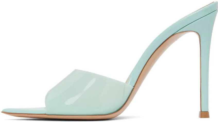 Gianvito Rossi Blue Elle 105 Heeled Sandals