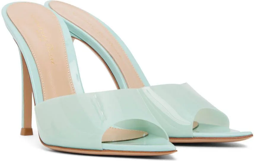 Gianvito Rossi Blue Elle 105 Heeled Sandals