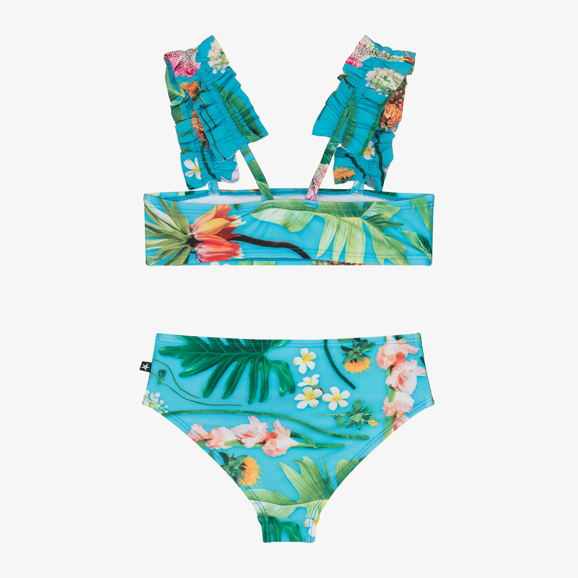 Girls Blue Floral Bikini (UPF50+)