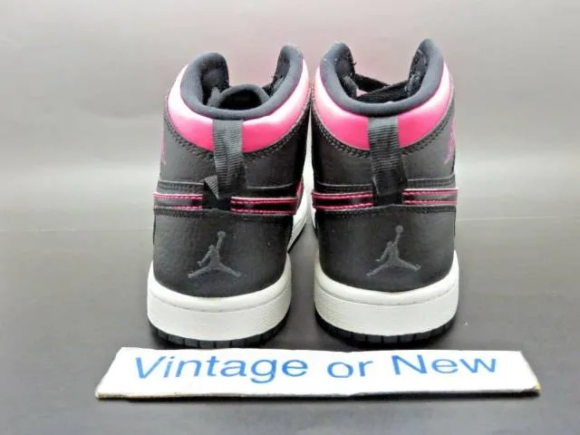 Girls Nike Air Jordan I 1 Retro High Black Hyper Pink Wh...