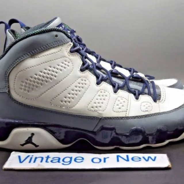 Girls Nike Air Jordan IX 9 Imperial Purple Retro GS 2012...