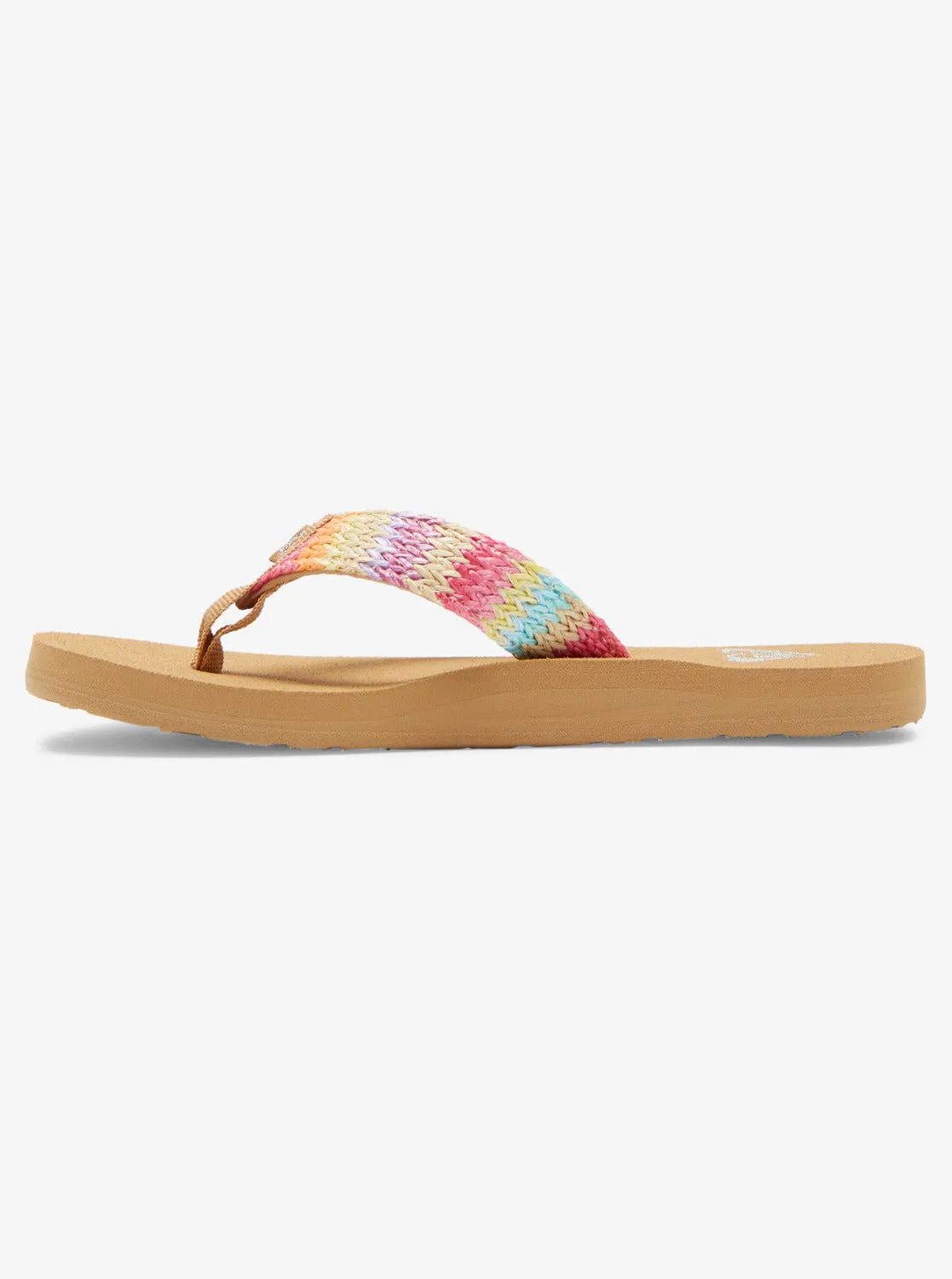 Girls Porto Raffia Sandals - Pink/Raspberry