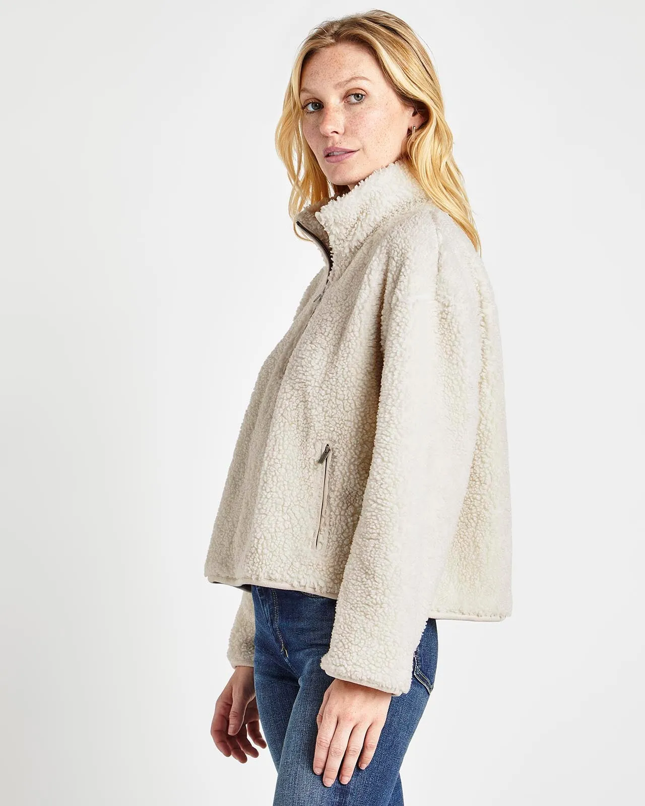 Half-Zip Sherpa Pullover