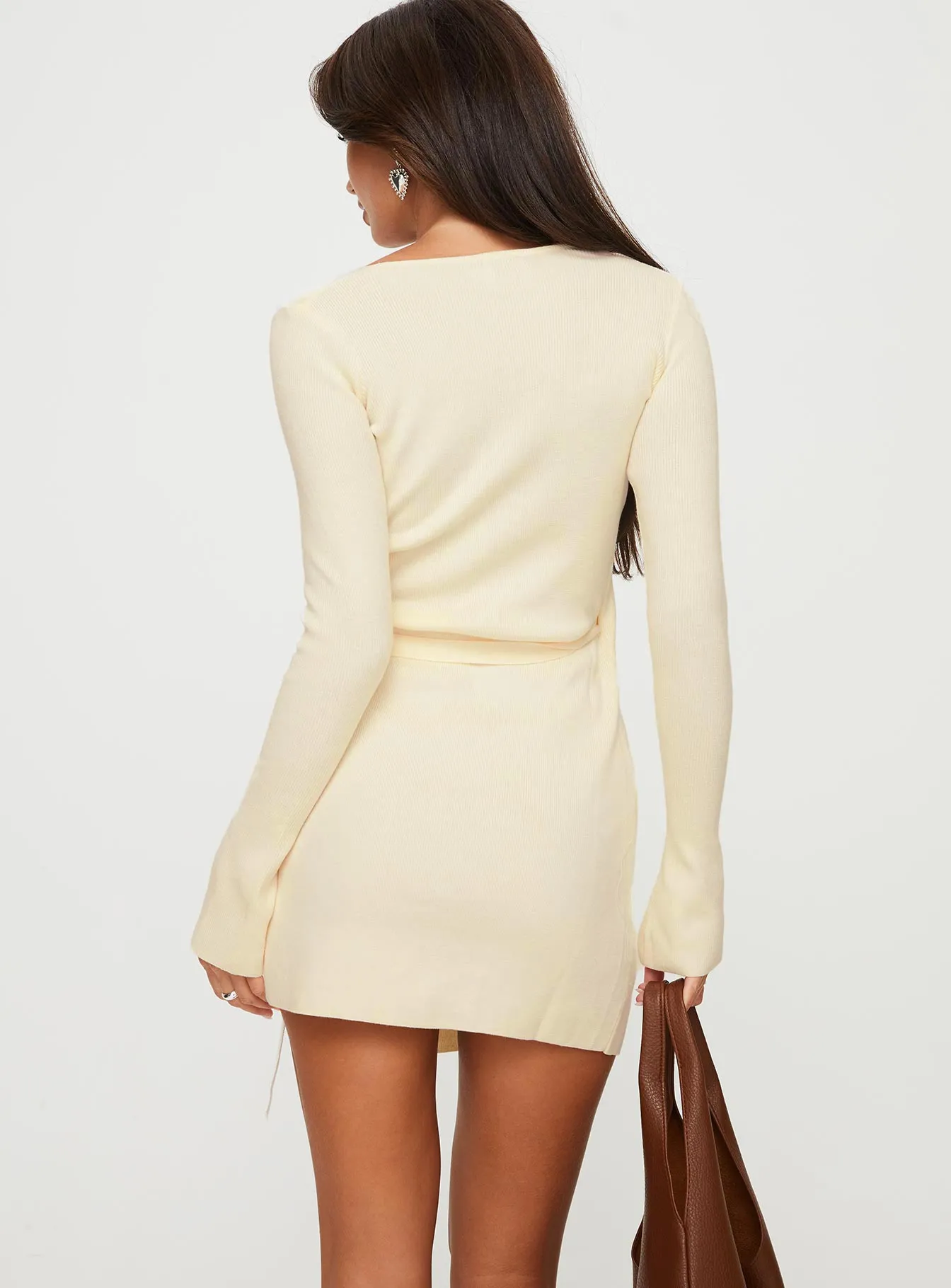 Hinkler Wrap Mini Dress Off White