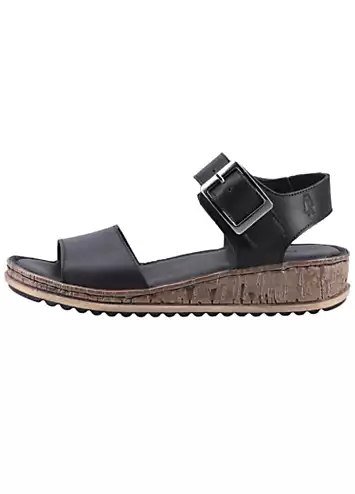 Hush Puppies Ladies Black Ellie Sandals | Kaleidoscope