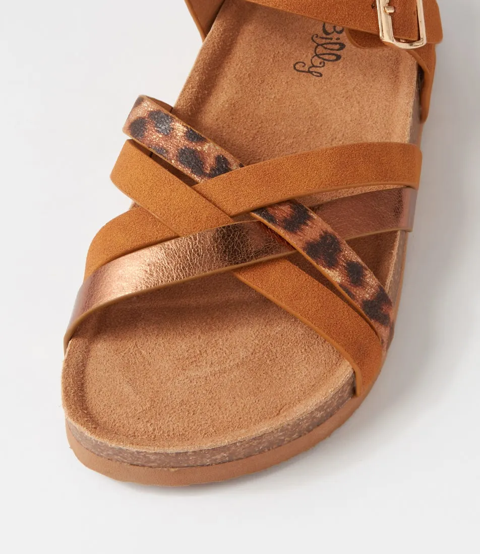 I LOVE BILLY Zisso Tan Mix Sandals