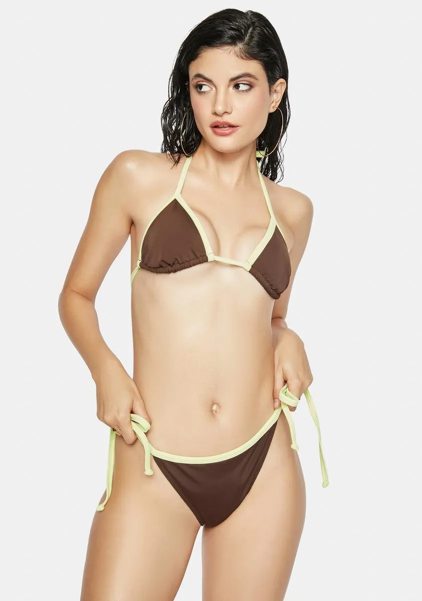 Jaffa Chocolate Triangle Bikini Set-