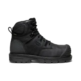 KEEN MEN'S CAMDEN 6 BLK/BLK WATERPROOF BOOT (Carbon-Fiber Toe) BLK/BLK 9D