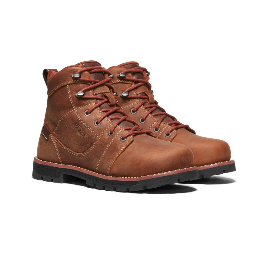 Keen Women's Seattle 6 Waterproof Boot (Aluminum Toe) 7M Gingerbread/Black