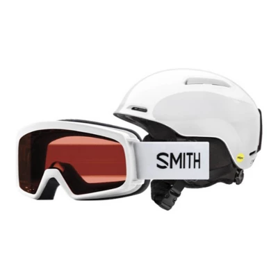 Kids' Smith Optics Glide Jr. MIPS Snow Helmet & Rascal Goggles Combo