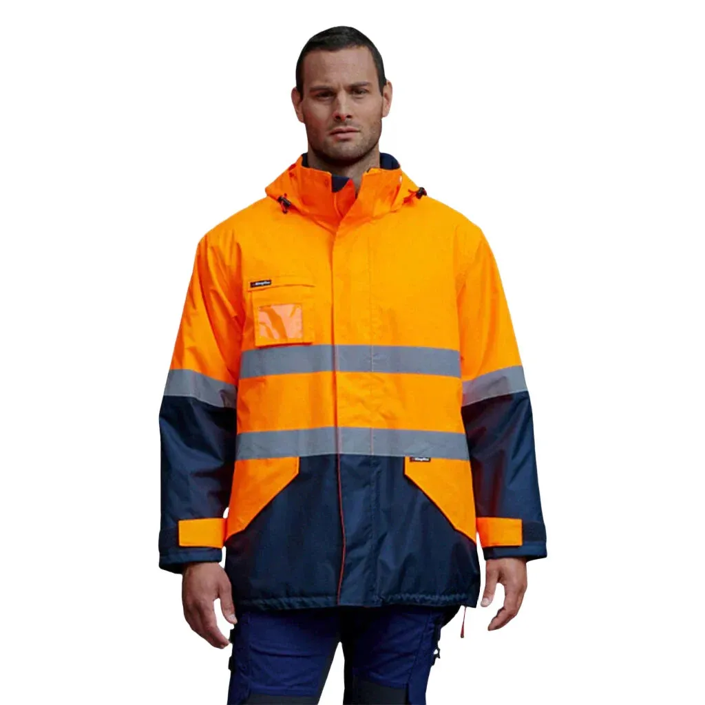 King Gee Originals Waterproof Hi-Vis Reflective Lightweight Jacket (K55200)-