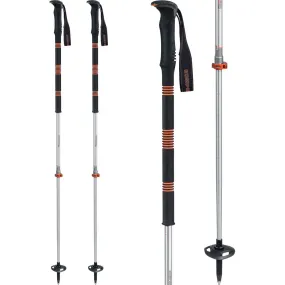 Komperdell - Contour Titanal II Foam Ski-Touring Poles schwarz orange silber