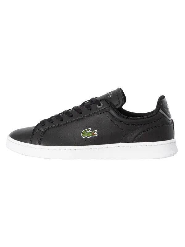 Lacoste Carnaby Pro BL23 1 SMA Leather Trainers - Black/White