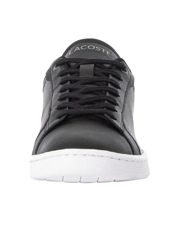 Lacoste Carnaby Pro BL23 1 SMA Leather Trainers - Black/White