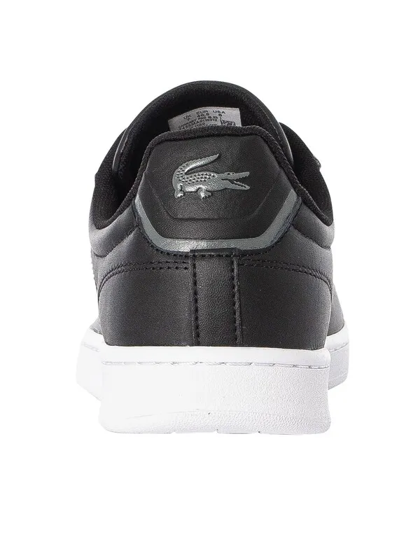 Lacoste Carnaby Pro BL23 1 SMA Leather Trainers - Black/White