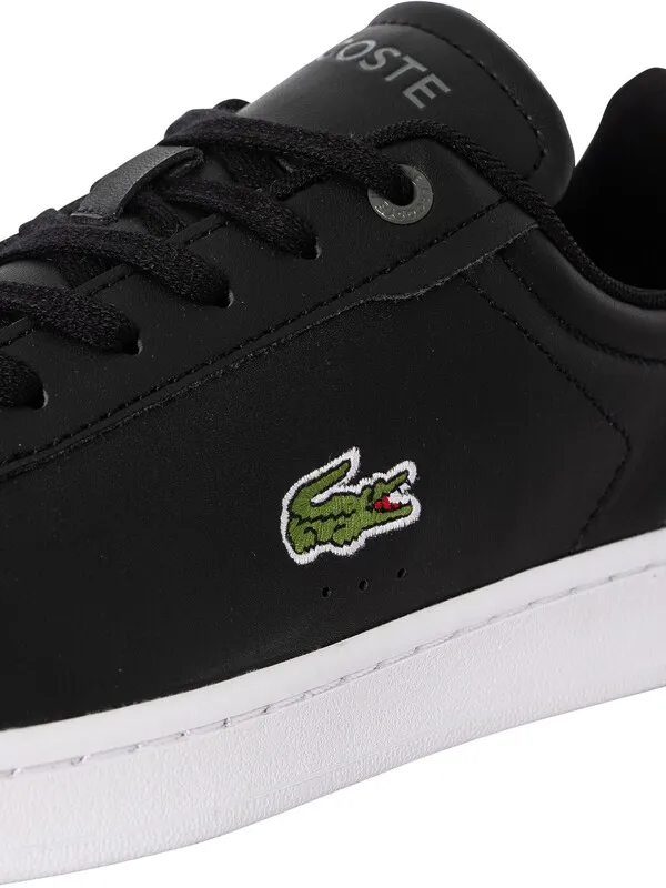 Lacoste Carnaby Pro BL23 1 SMA Leather Trainers - Black/White