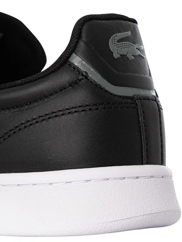 Lacoste Carnaby Pro BL23 1 SMA Leather Trainers - Black/White