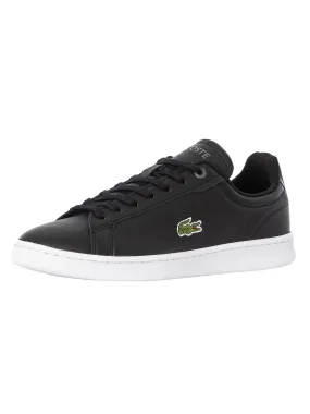 Lacoste Carnaby Pro BL23 1 SMA Leather Trainers - Black/White