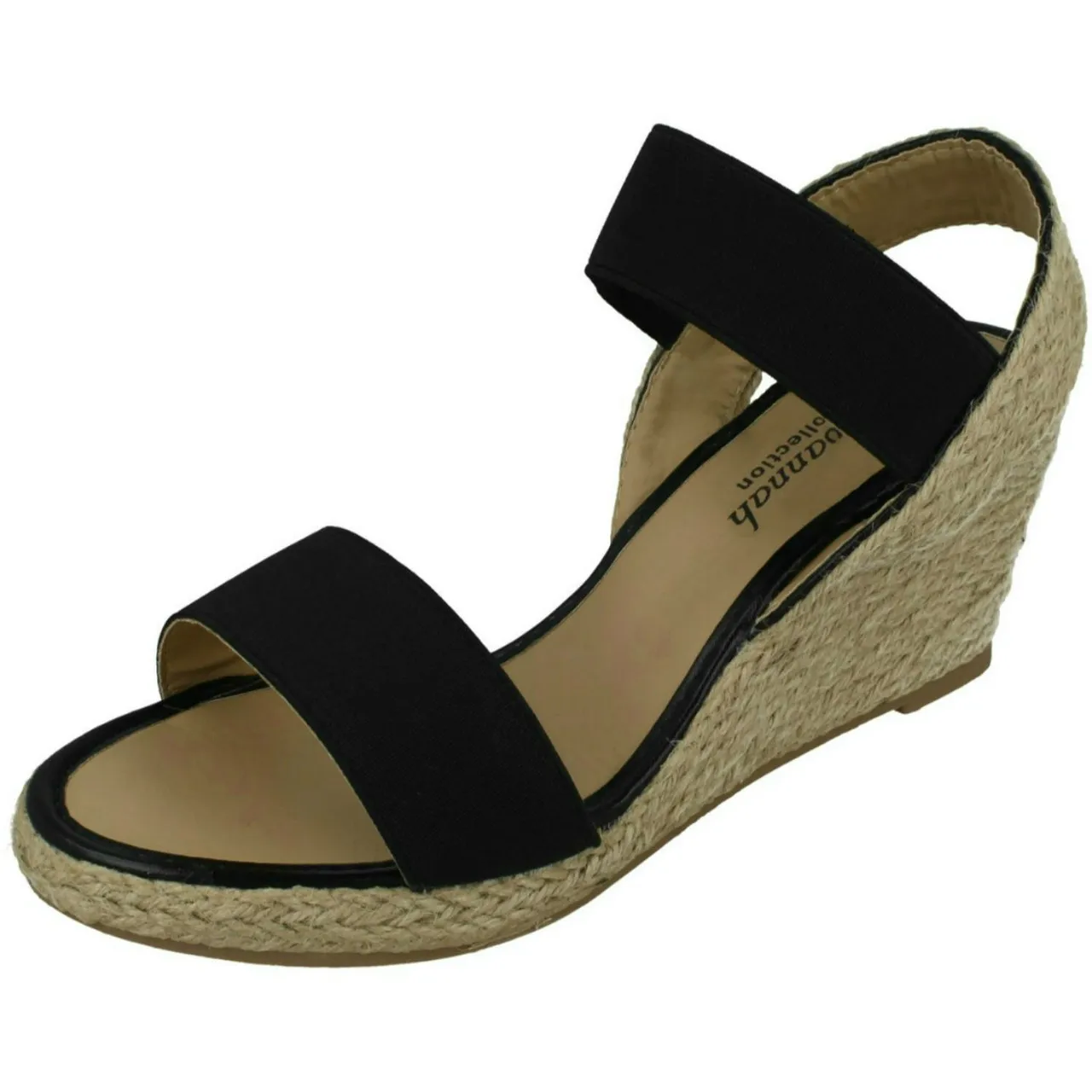 Ladies Savannah High Rope Wedge Sandals F1R0865