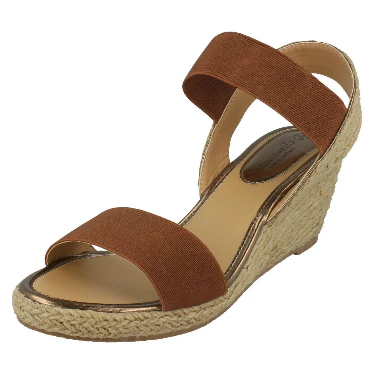 Ladies Savannah High Rope Wedge Sandals F1R0865