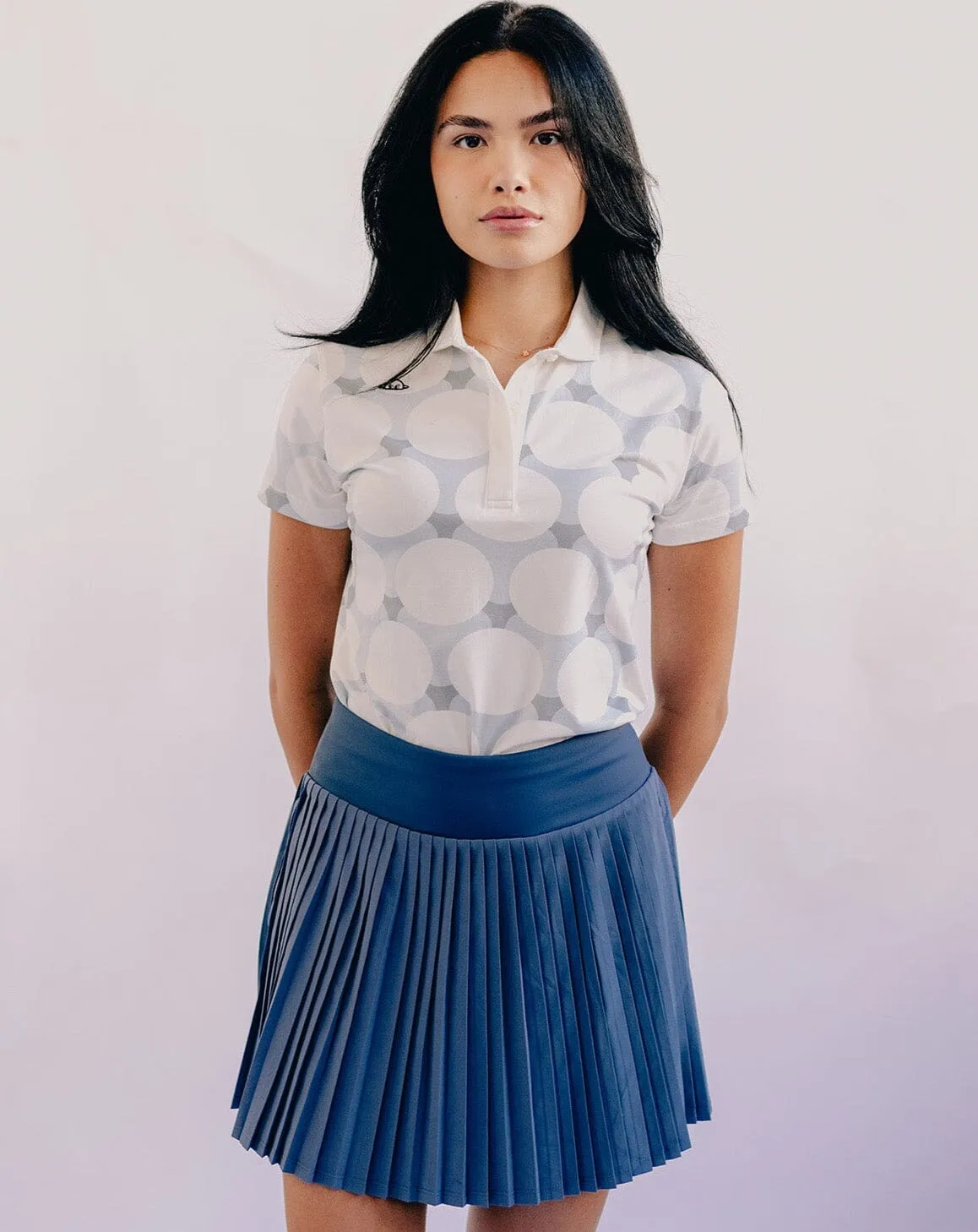 Lauren Retro Polo - Cloudy Blue