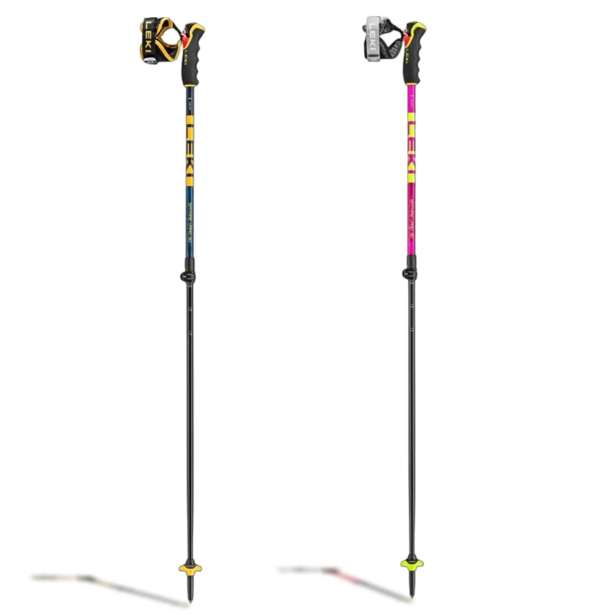 Leki Apline Ski Poles Spit Fire Vario 3D