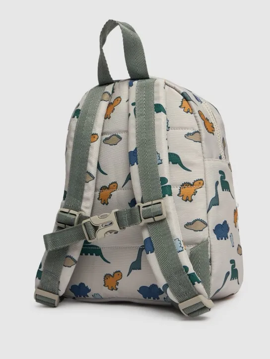 Liewood   Dino print recycled poly backpack 