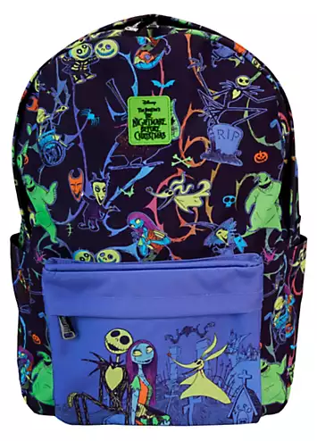 Loungefly Disney NBC Neon Glow-In-Dark Full-Size Nylon Backpack | Grattan