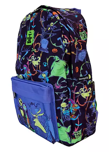 Loungefly Disney NBC Neon Glow-In-Dark Full-Size Nylon Backpack | Grattan