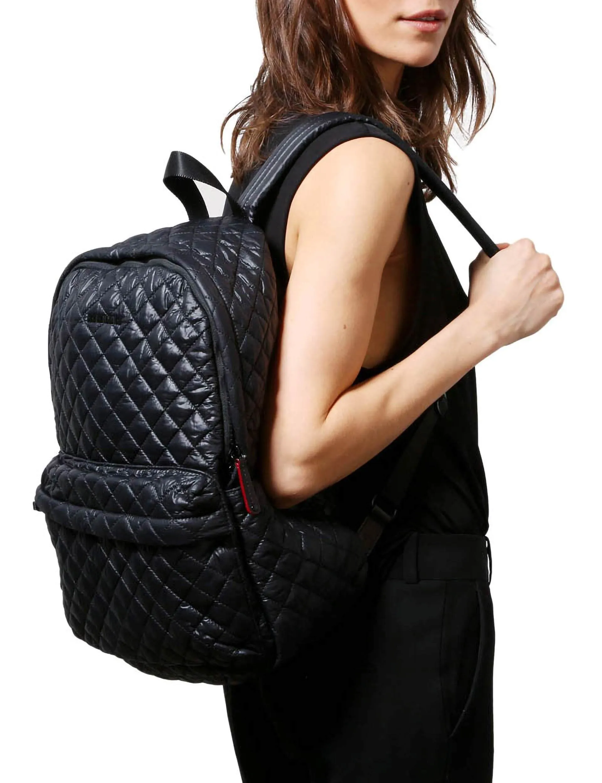 Medium Metro Backpack - Black Oxford