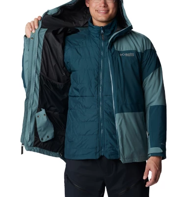 Men's Columbia Powder Canyon Interchange II Hooded 3-in-1 Jacket