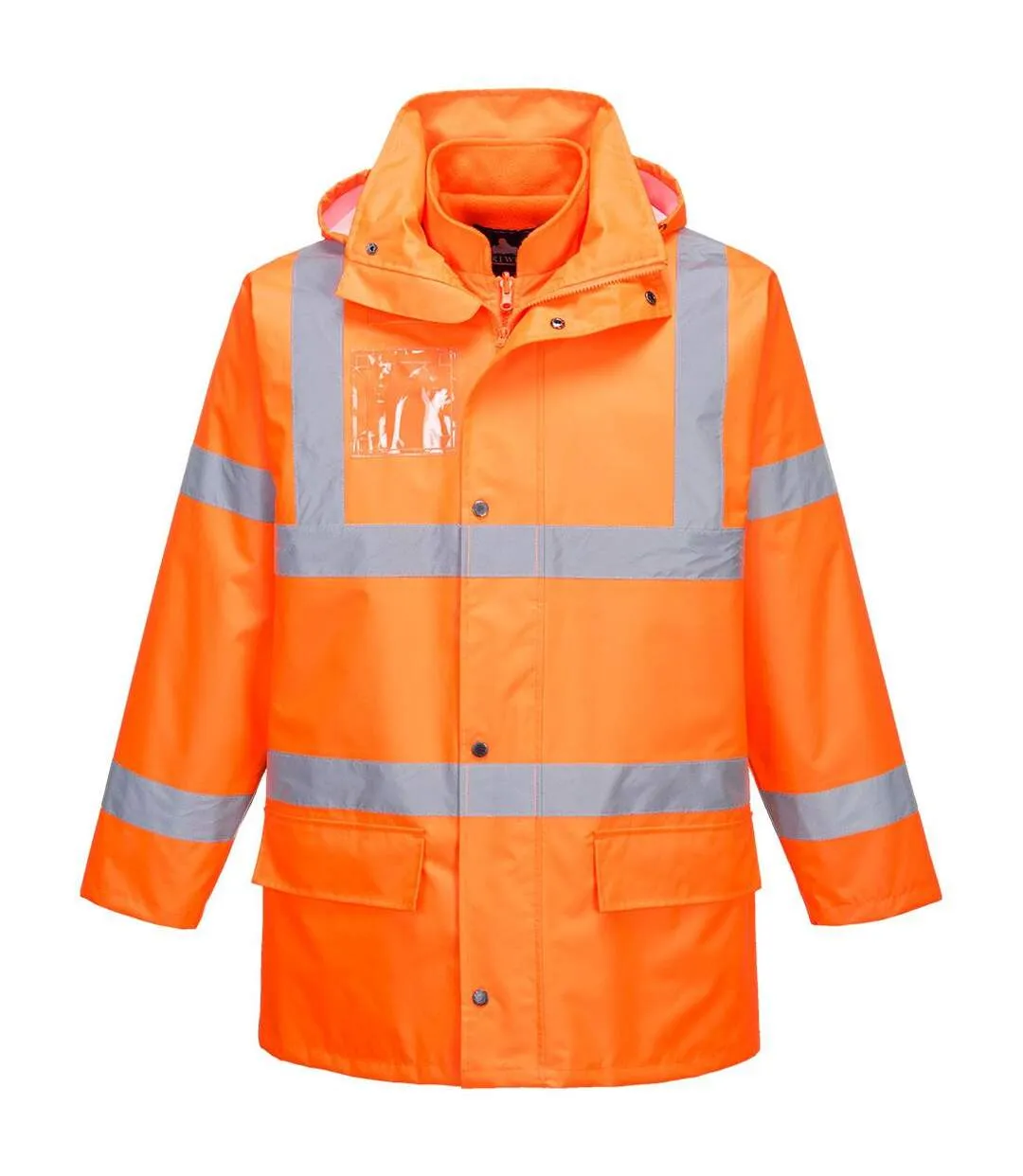 Mens essential 5 in 1 hi-vis safety jacket orange Portwest