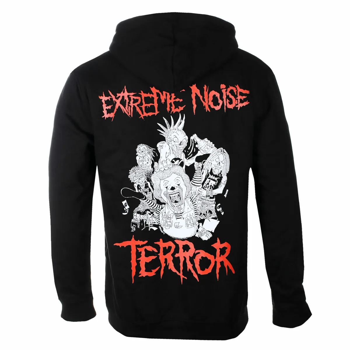 men's hoodie EXTREME NOISE TERROR - IN IT FOR LIFE (VARIANT) - BLACK - PLASTIC HEAD - PH12554HSWZ  -  Metal-shop