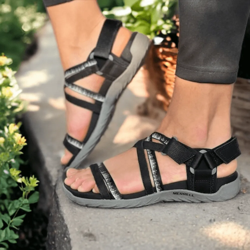 Merrell Teran 3 Cush Lattice Black Sandals