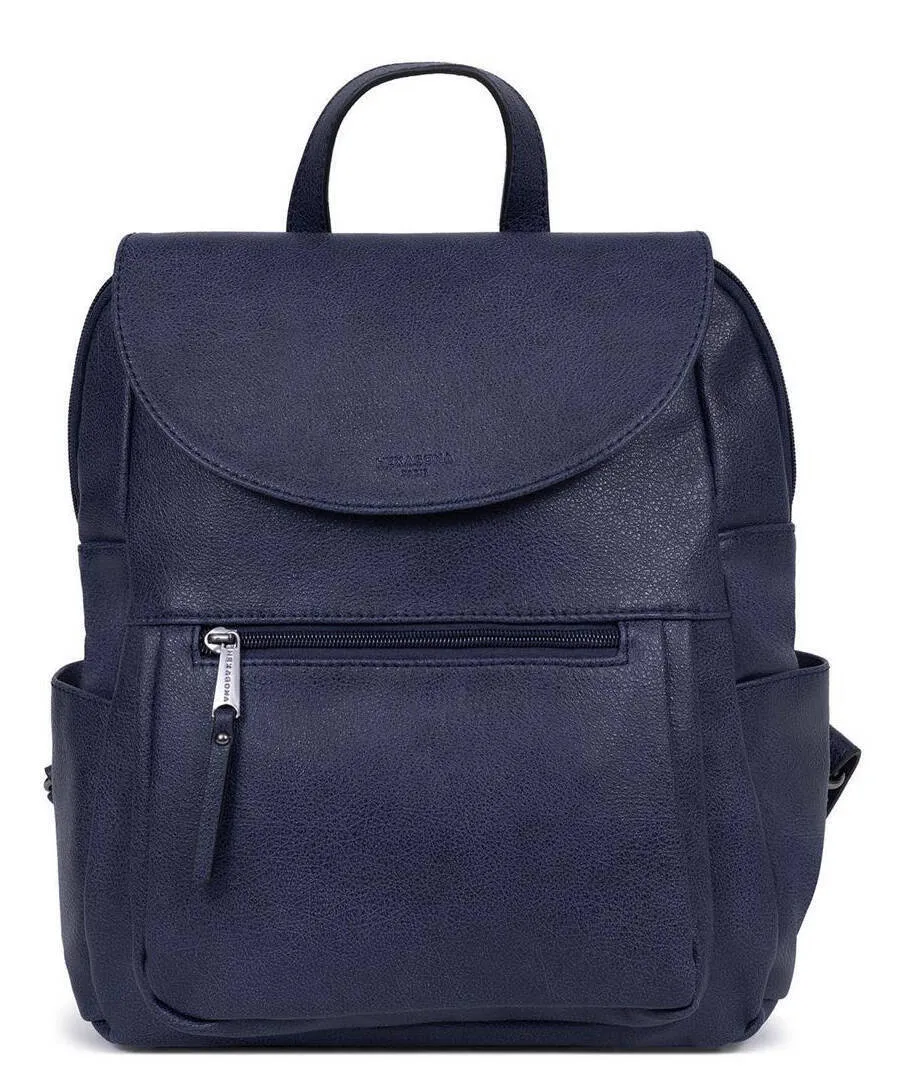 Midnight blue synthetic backpack 316748