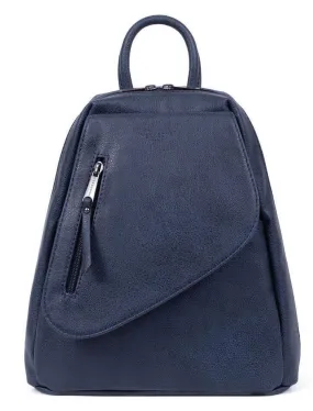 Midnight blue women's synthetic backpack 315306