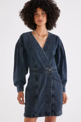 Mira Denim Wrap Dress