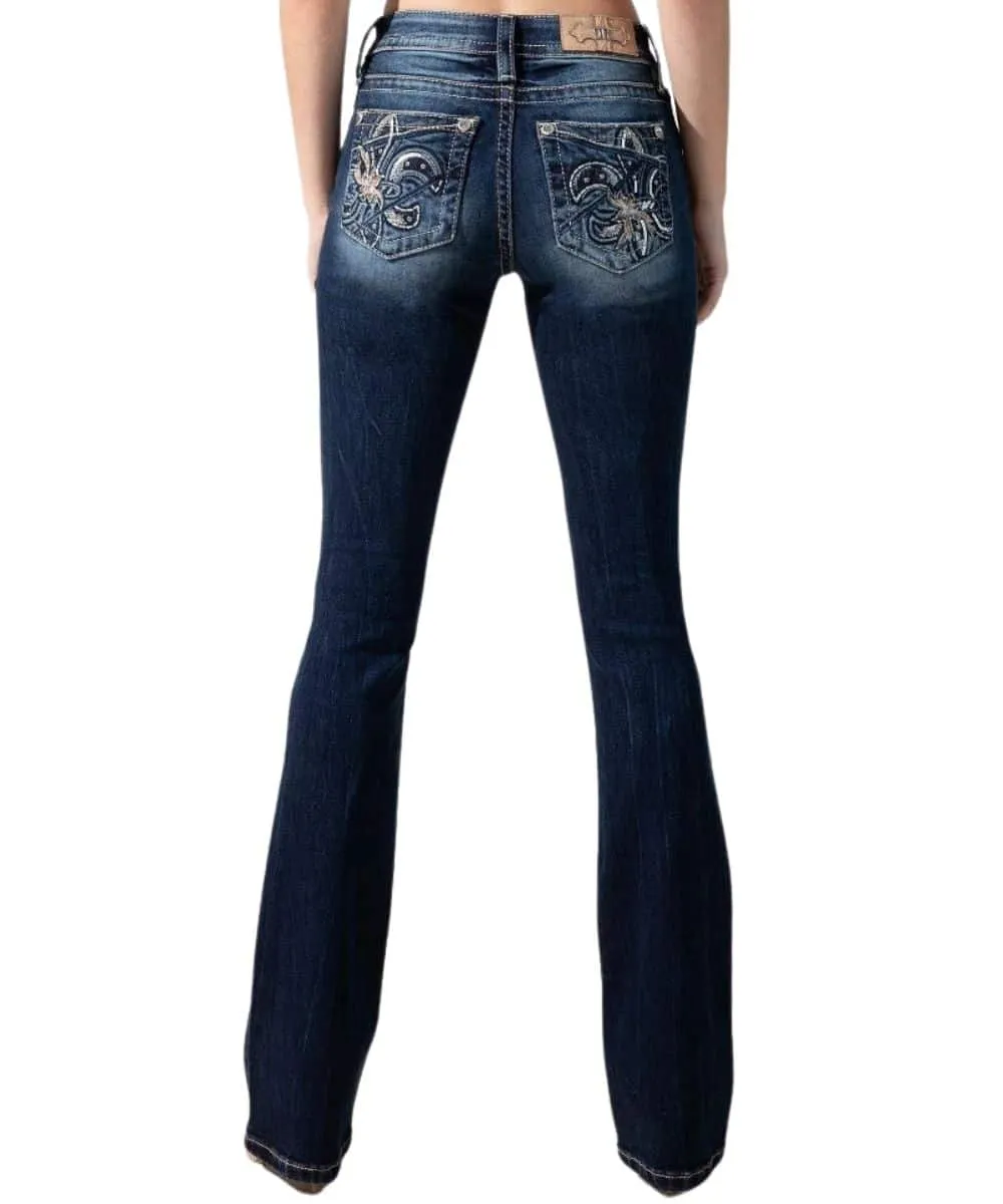 Miss Me Women's Broken Fleur Jeans