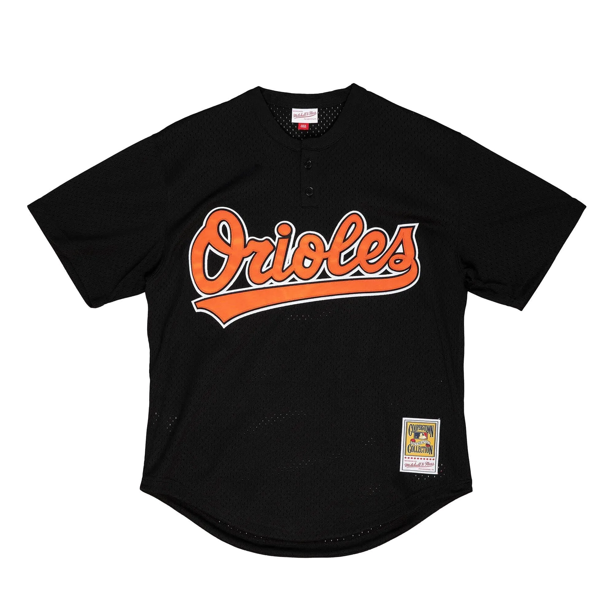 Mitchell & Ness MLB Authentic Cal Ripken Jr Baltimore Orioles 1997 BP Pullover Jersey (Black)