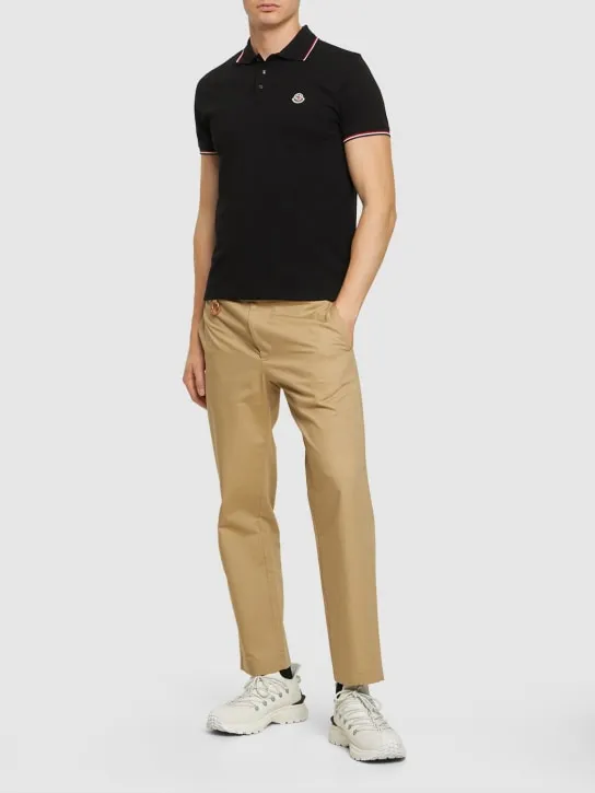 Moncler   Cotton piquet polo shirt 